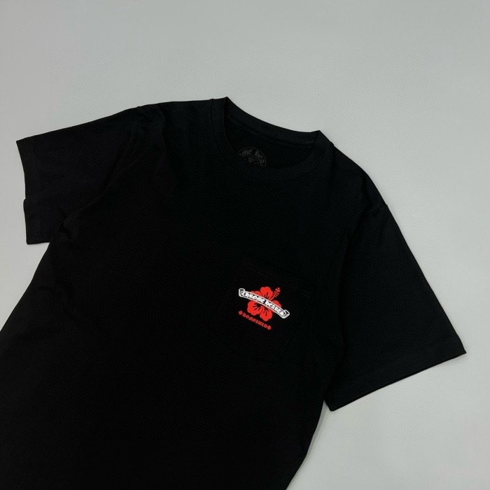 1:1 quality version Hawaiian Flower & Sanskrit Logo Print T-Shirt 2 colors 29093792