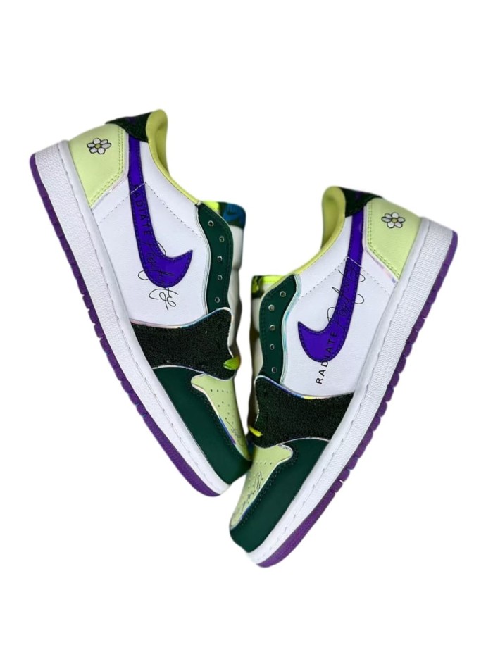 1:1 quality version Air @j1 Low OG Doernbecher 2023 Charity Co-branded Fun Embroidered Skate Shoes 29097039