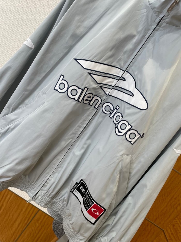 1:1 quality version Logo Embroidered Football Sports Stand Collar Jacket 2 colors 29093640