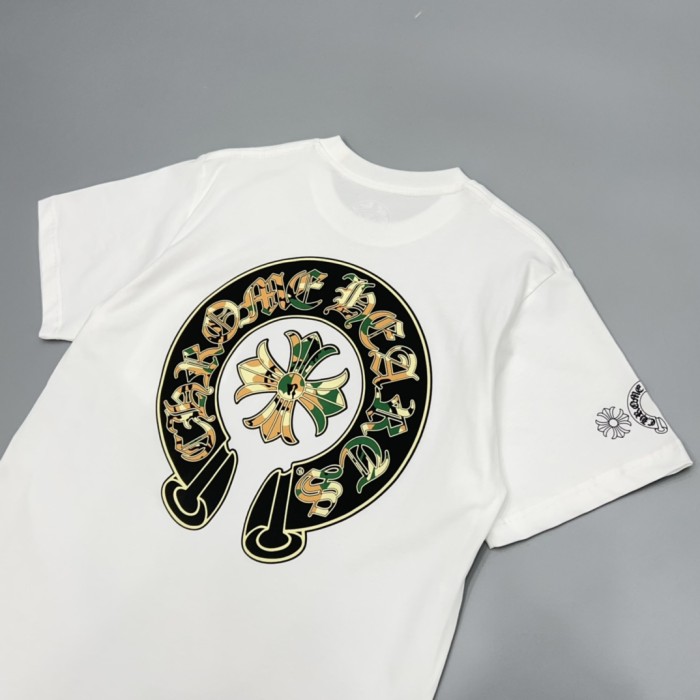 1:1 quality version Camouflage Horseshoe Sanskrit Letter Full Sleeve Print T-Shirt 2 colors 29093953