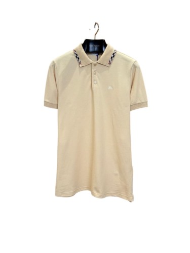 1:1 quality version Plaid Collar Embroidered Mesh Cotton Casual Polo Shirt 29105520