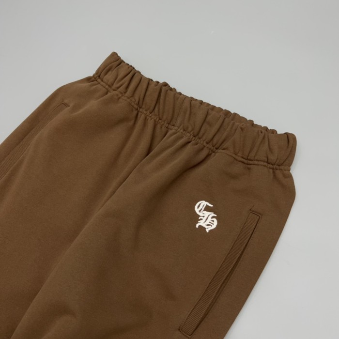 1:1 quality version Gothic Letter &  CH  Logo Print Straight Sweatpants 2 colors 29097785