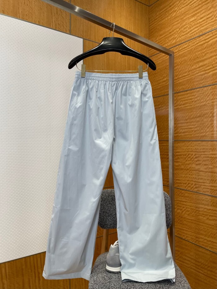 1:1 quality version Logo Embroidered Wide Leg Draped Casual Pants 2 colors 29093615