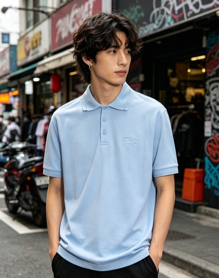 1:1 quality version Solid Color Embroidered Equestrian Knight Logo Polo Shirt 2 colors 29105602