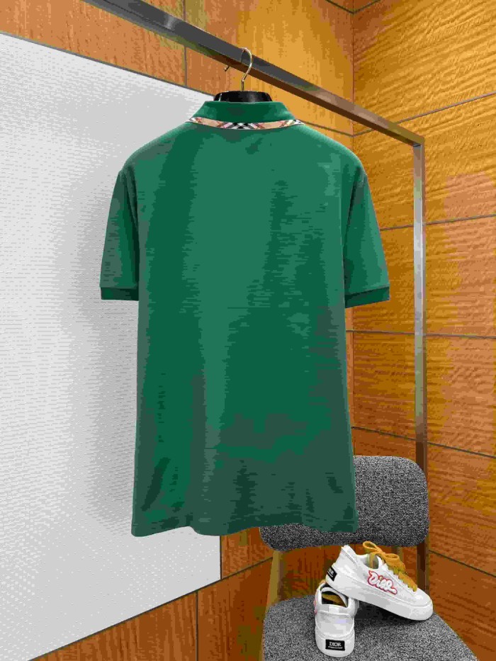 1:1 quality version Classic Plaid Collar Embroidered Short Sleeve Polo Shirt 5 colors 29105415