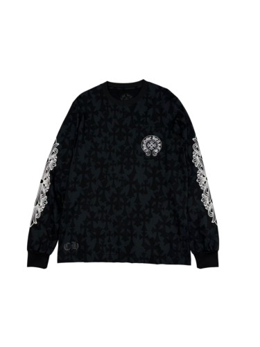 1:1 quality version Subtle Cross All-Over Print & Barbed Wire Sleeve Long Sleeve T-Shirt 29096834