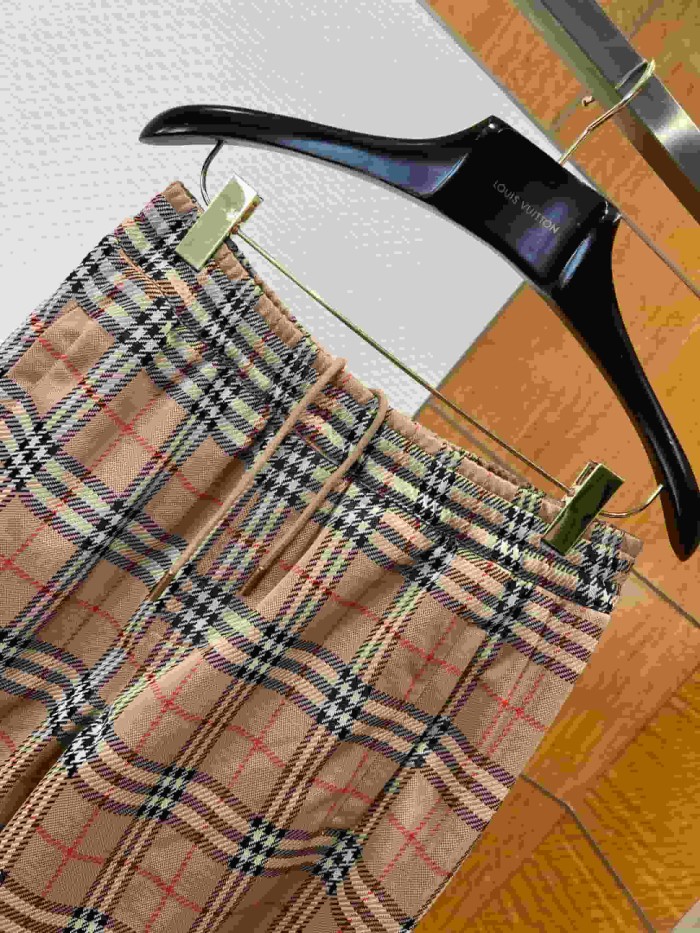1:1 quality version Classic Check Drawstring Cargo Shorts 29106322