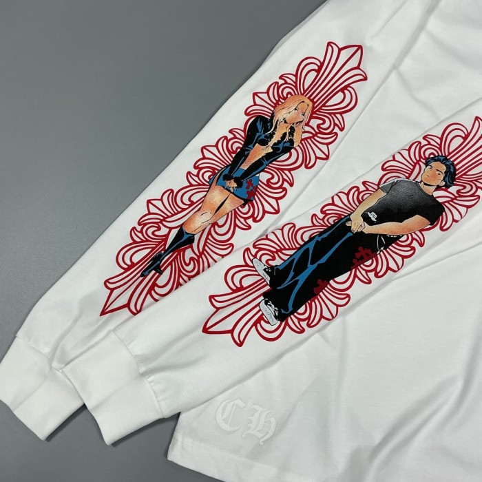 1:1 quality version Deadly Doll Limited Anime Girl Graffiti Letter Logo Long Sleeve T-Shirt 2 colors 29093677