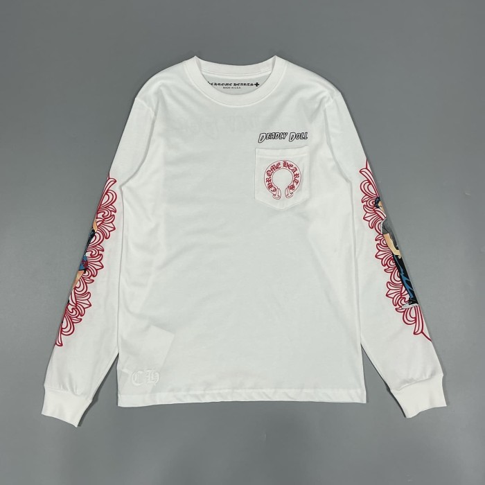 1:1 quality version Deadly Doll Limited Anime Girl Graffiti Letter Logo Long Sleeve T-Shirt 2 colors 29093677