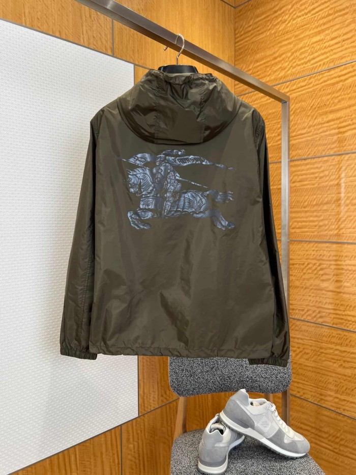 1:1 quality version Equestrian Knight Logo Hooded Windproof Jacket 29105490