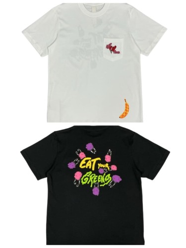 1:1 quality version Anti Promo Banana & Pom Pom Print Graffiti T-Shirt 2 colors 29093663