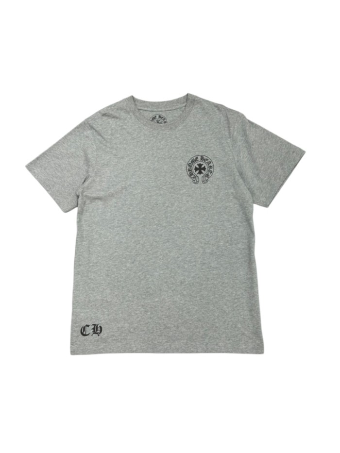 1:1 quality Heather Gray Pure Cotton Oversized Sanskrit Letter Back Print T-Shirt 29093770