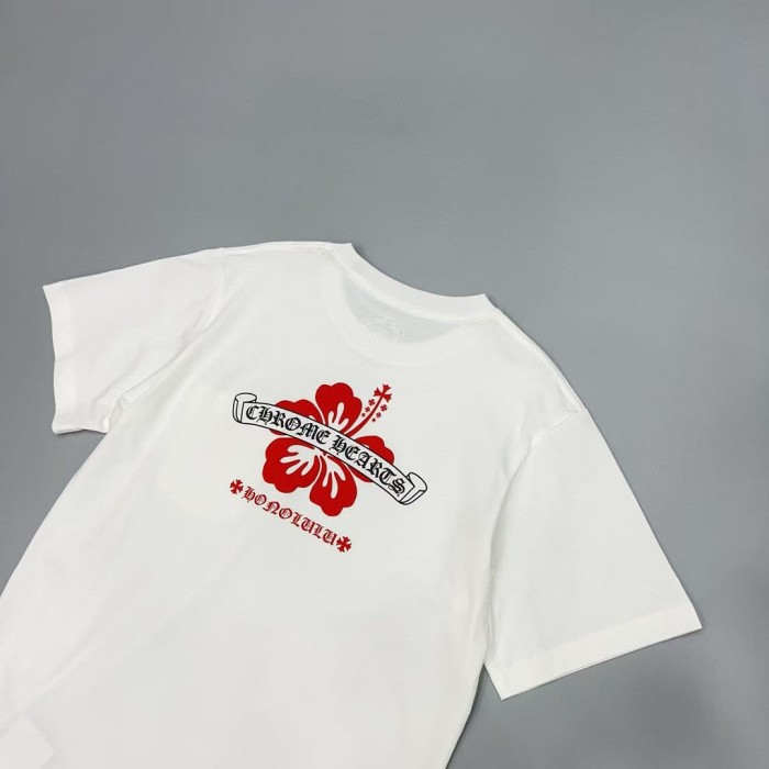 1:1 quality version Hawaiian Flower & Sanskrit Logo Print T-Shirt 2 colors 29093792