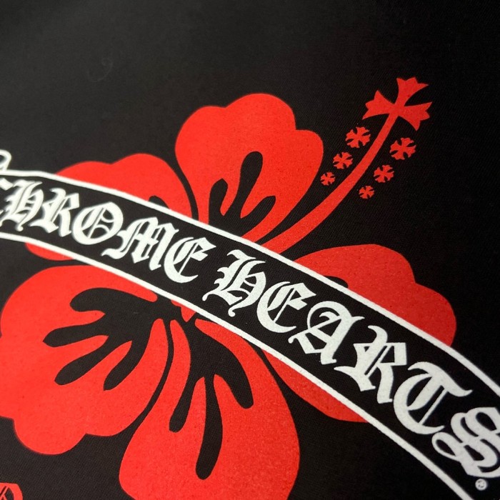 1:1 quality version Hawaiian Flower & Sanskrit Logo Print T-Shirt 2 colors 29093792