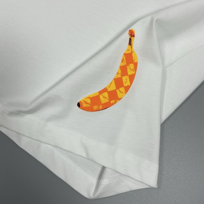1:1 quality version Anti Promo Banana & Pom Pom Print Graffiti T-Shirt 2 colors 29093663
