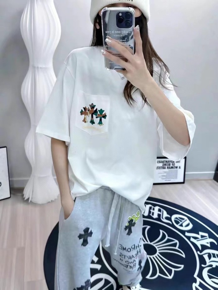 1:1 quality version Camouflage Horseshoe Sanskrit Letter Full Sleeve Print T-Shirt 2 colors 29093953