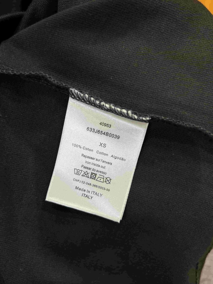 1:1 quality version Letter Embroidery Combed Cotton Crew Neck  T-shirt 5 colors 29106370
