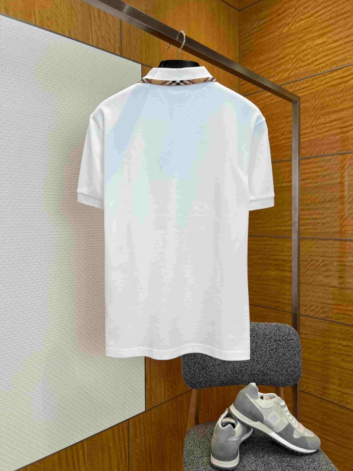 1:1 quality version Check Collar Embroidered Equestrian Knight Logo Polo Shirt 2 colors 29105617