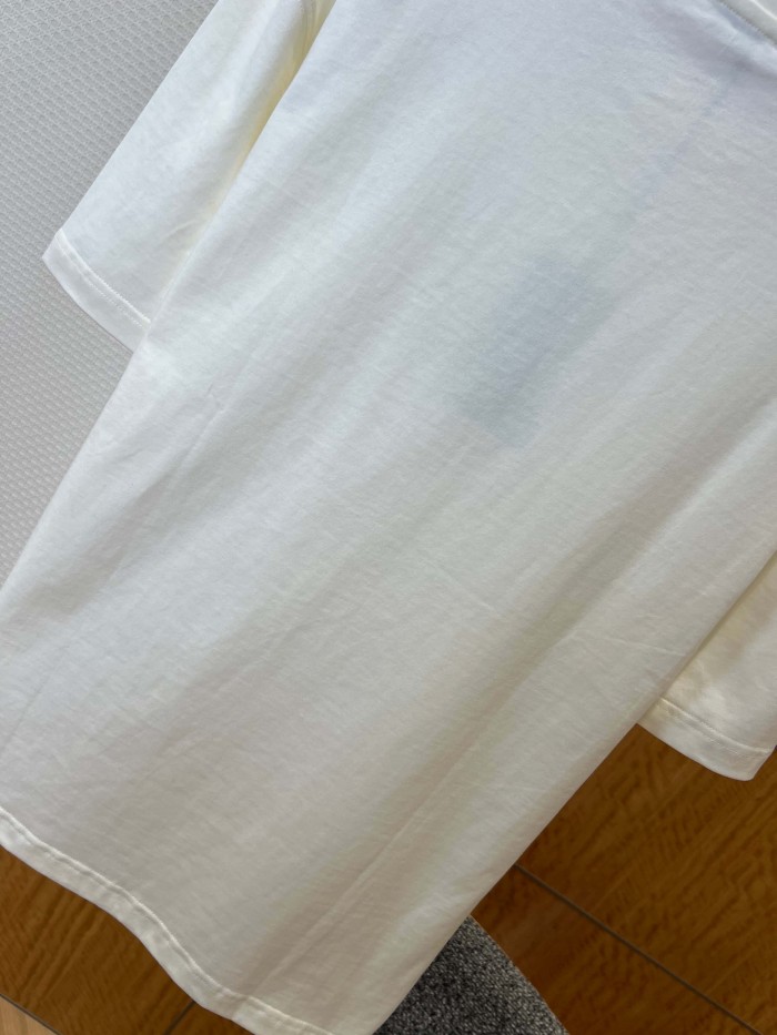 1:1 quality version Classic Plaid Patch Pocket Crewneck T-shirt 2 colors 29105476