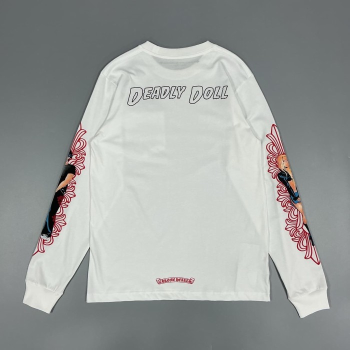 1:1 quality version Deadly Doll Limited Anime Girl Graffiti Letter Logo Long Sleeve T-Shirt 2 colors 29093677