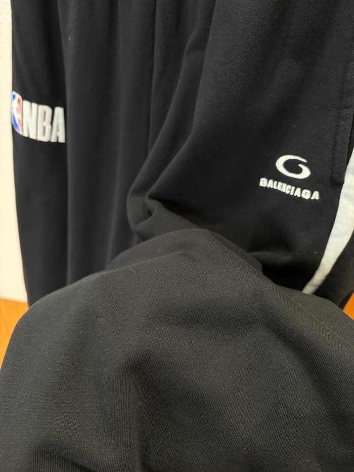 1:1 quality version NBA Co-branded Embroidered Side Stripe Spliced Sweatpants 29093616