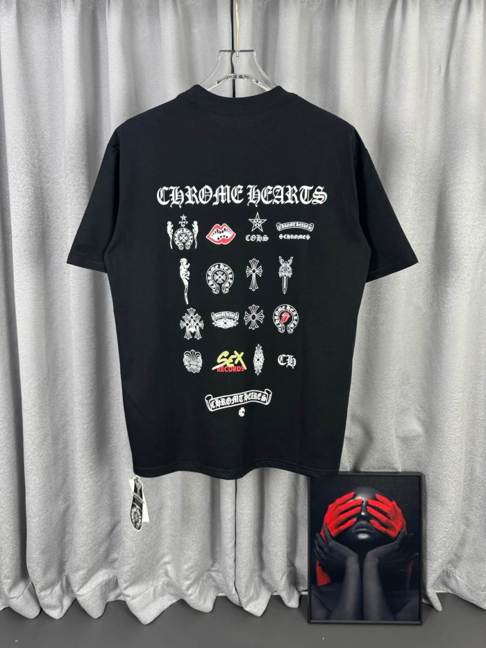 1:1 quality version The horse hoof Sanskrit cross is fully imprinted T-Shirt 2 colors 29106398