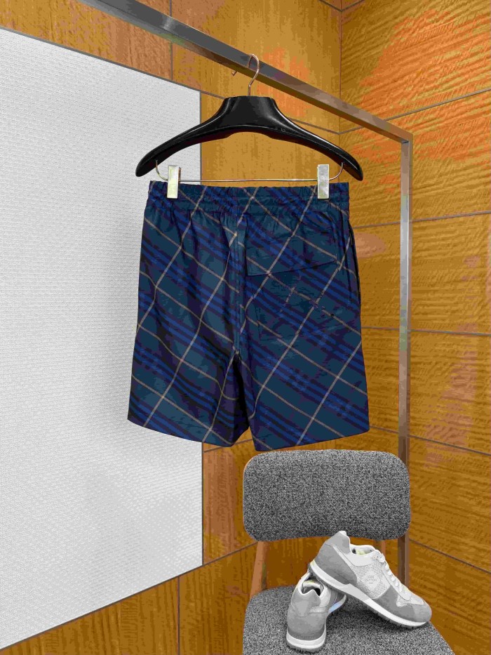 1:1 quality version Classic Check Drawstring Quick Dry Swim Shorts 3 colors 29105540