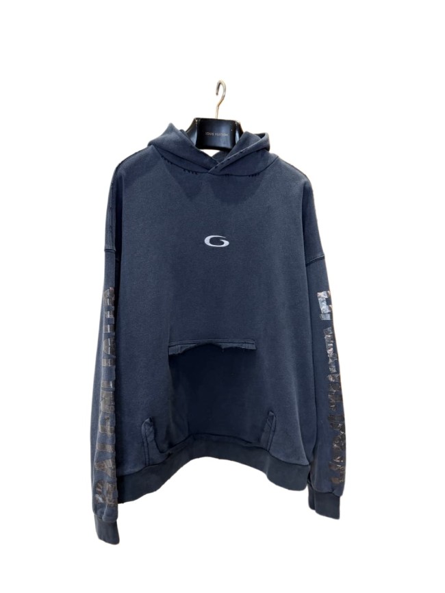 1:1 quality version Tape Ripped Pocket Hoodie 29093639