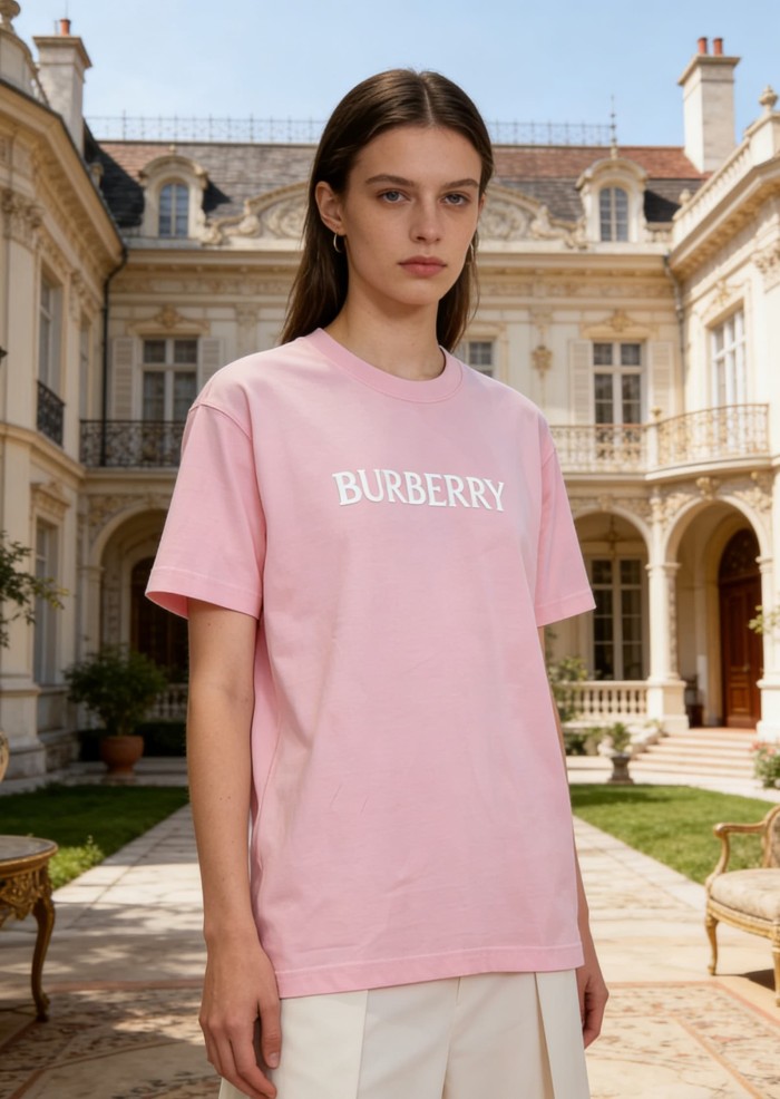 1:1 quality version Burberry Logo Print Cotton Crew Neck T-Shirt 4 colors 29105671