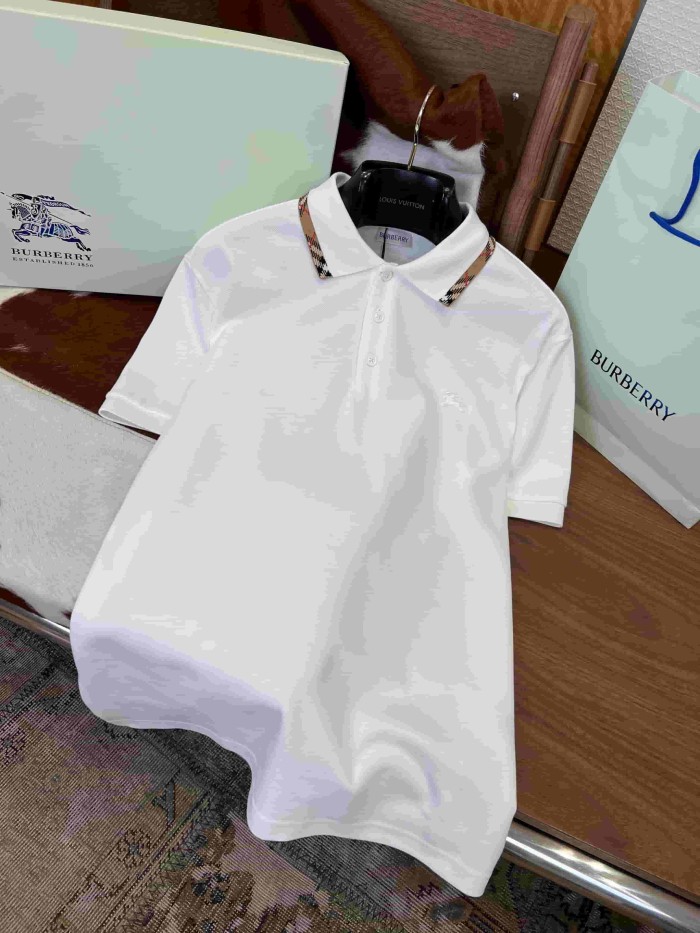 1:1 quality version Check Collar Embroidered Equestrian Knight Logo Polo Shirt 2 colors 29105617