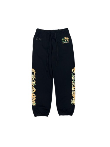 1:1 quality version Green Camo Cross & Vertical Gothic Print Jogger Sweatpants 29097761