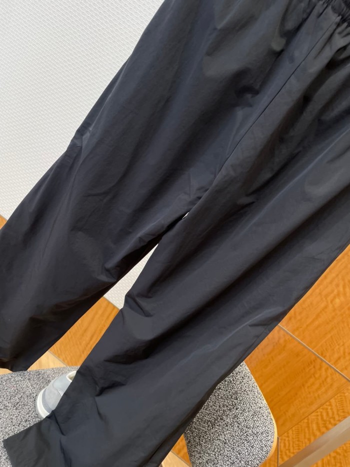 1:1 quality version Logo Embroidered Wide Leg Draped Casual Pants 2 colors 29093615