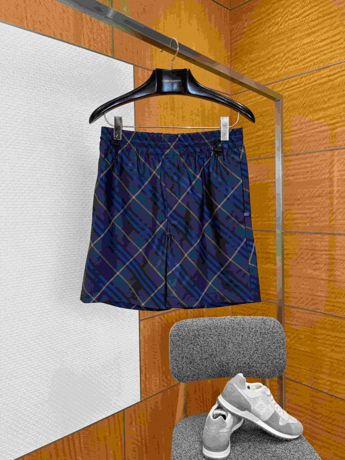 1:1 quality version Classic Check Drawstring Quick Dry Swim Shorts 3 colors 29105540