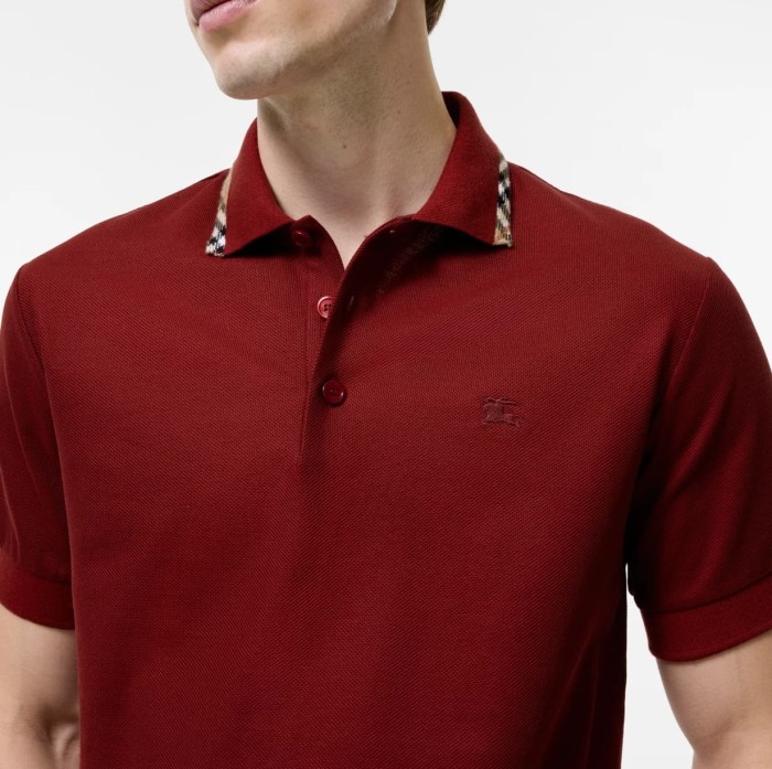1:1 quality version Classic Plaid Collar Embroidered Short Sleeve Polo Shirt 5 colors 29105415