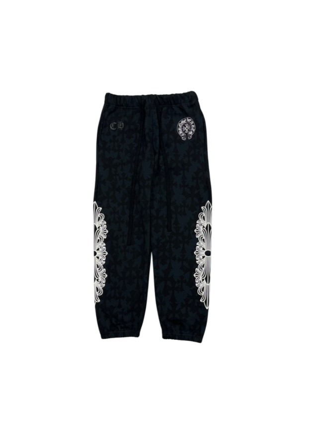 1:1 quality version Green Camo Cross & Vertical Gothic Print Jogger Sweatpants 29097769