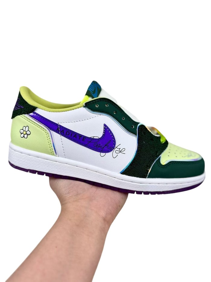 1:1 quality version Air @j1 Low OG Doernbecher 2023 Charity Co-branded Fun Embroidered Skate Shoes 29097039