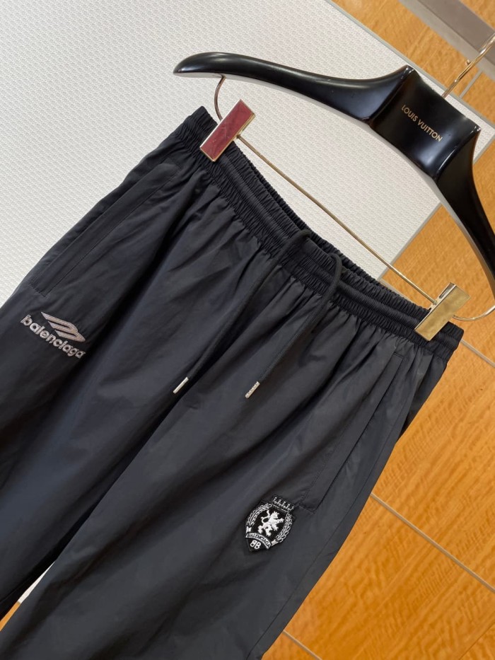 1:1 quality version Logo Embroidered Wide Leg Draped Casual Pants 2 colors 29093615