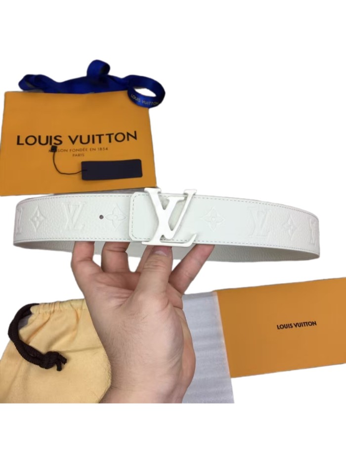 1:1 quality version Initiales Series Pure White Monogram Belt 29098168