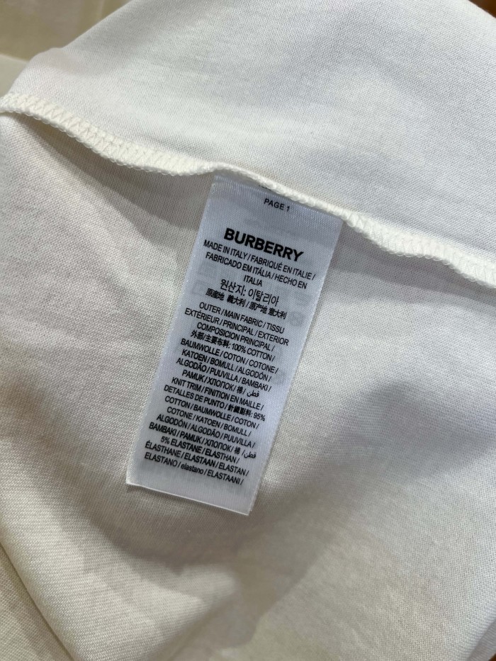 1:1 quality version Classic Plaid Patch Pocket Crewneck T-shirt 2 colors 29105476