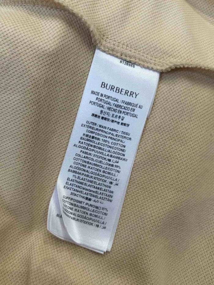 1:1 quality version Plaid Collar Embroidered Mesh Cotton Casual Polo Shirt 29105520
