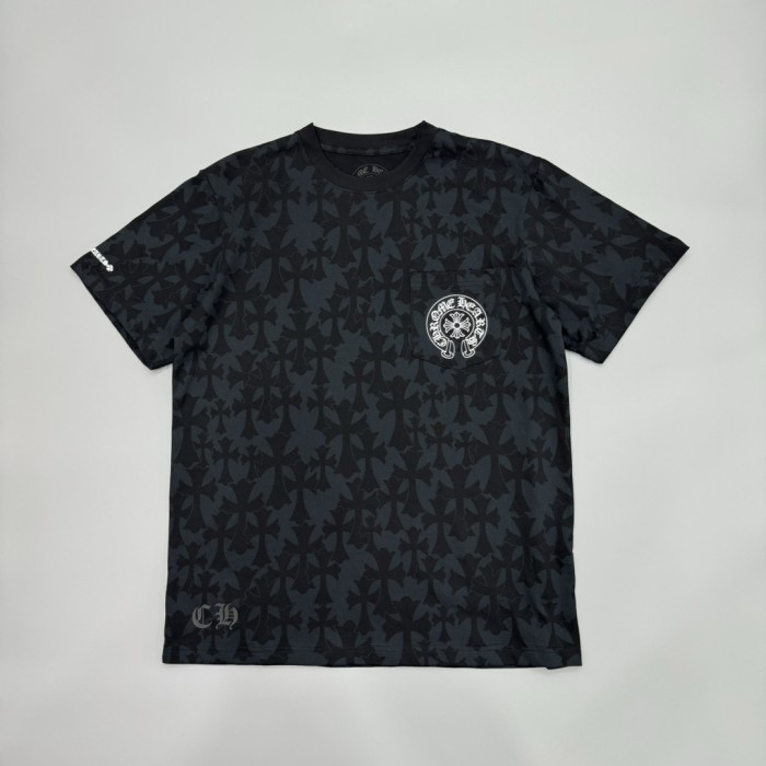 1:1 quality version Tonal Cross All-Over Print & Chrome Hearts Logo T-Shirt 29096835