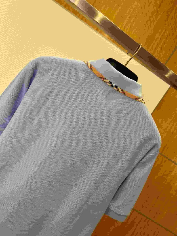 1:1 quality version Classic Plaid Collar Embroidered Short Sleeve Polo Shirt 5 colors 29105415