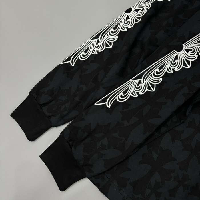 1:1 quality version Subtle Cross All-Over Print & Barbed Wire Sleeve Long Sleeve T-Shirt 29096834