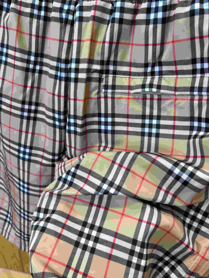 1:1 quality version Classic Plaid Drawstring Casual Shorts 29105480