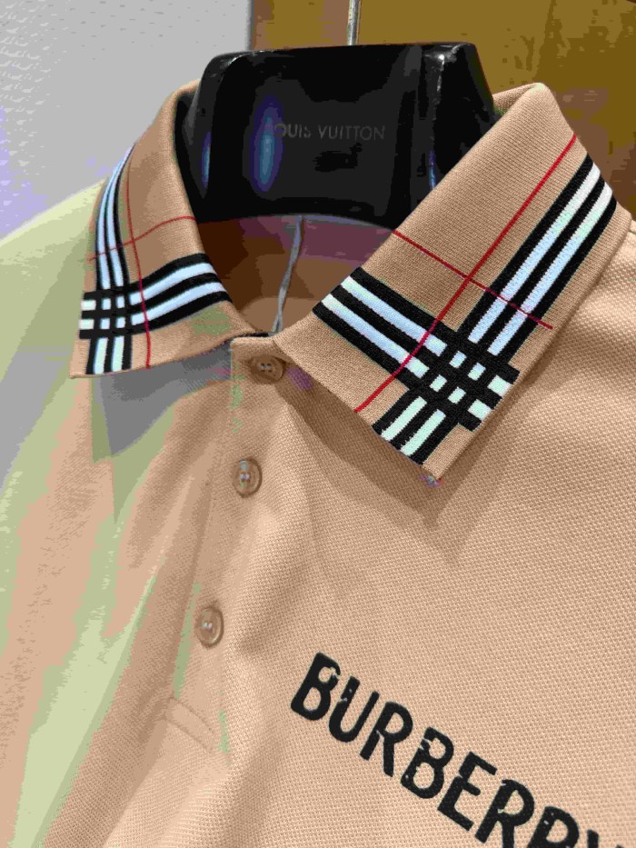 1:1 quality version Check Collar Knight Print Short Sleeve Polo Shirt 3 colors 29106324