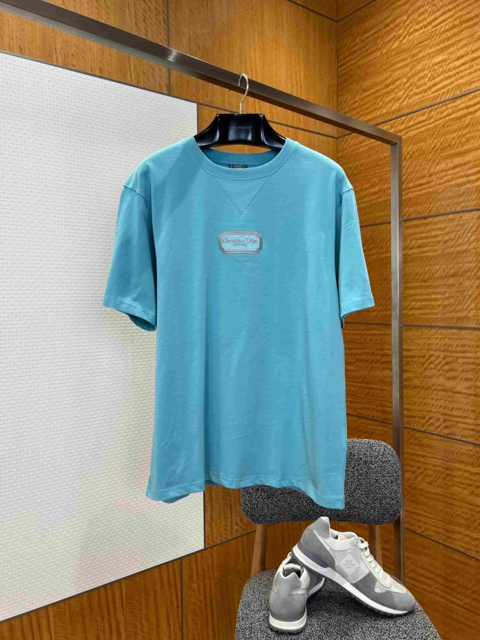 1:1 quality version Luxury Feel Embroidered Combed Cotton Daily T-Shirt 4 colors 29106520
