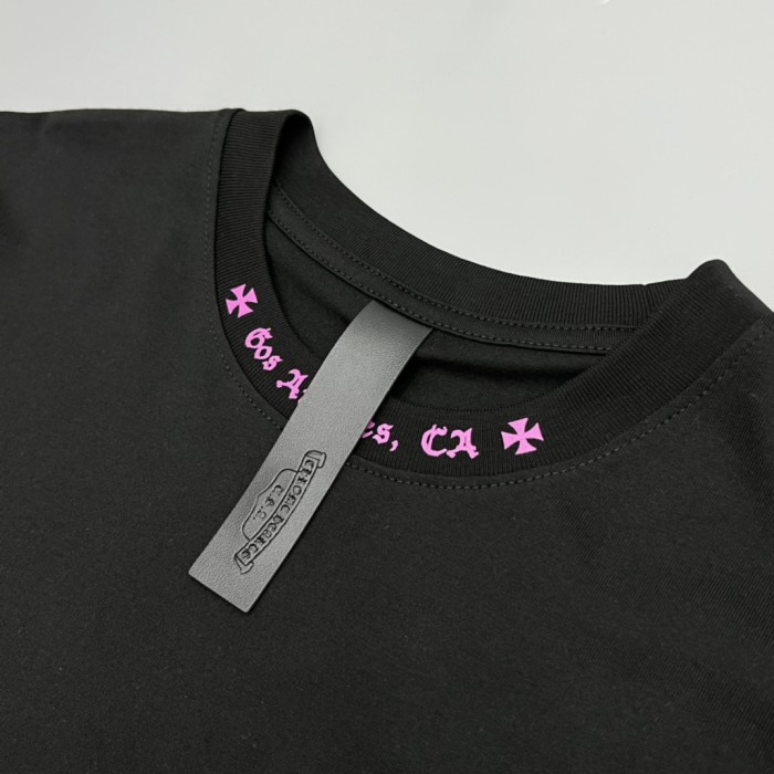 1:1 quality version Pink Logo & Sanskrit Neckline Letter Los Angeles T-Shirt 2 colors 29094030
