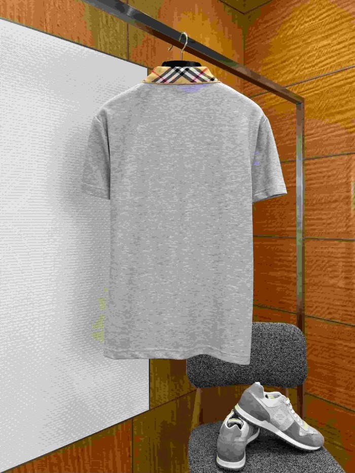 1:1 quality version Classic Check Collar Short Sleeve Polo Shirt 3 colors 29105654