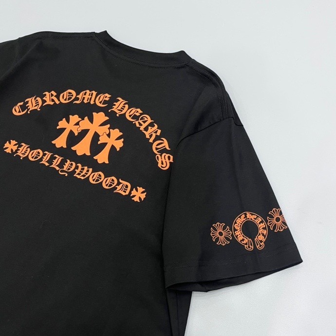 1:1 quality version Orange Triple Cross Hollywood Print Pocket T-Shirt 2 colors 29093909