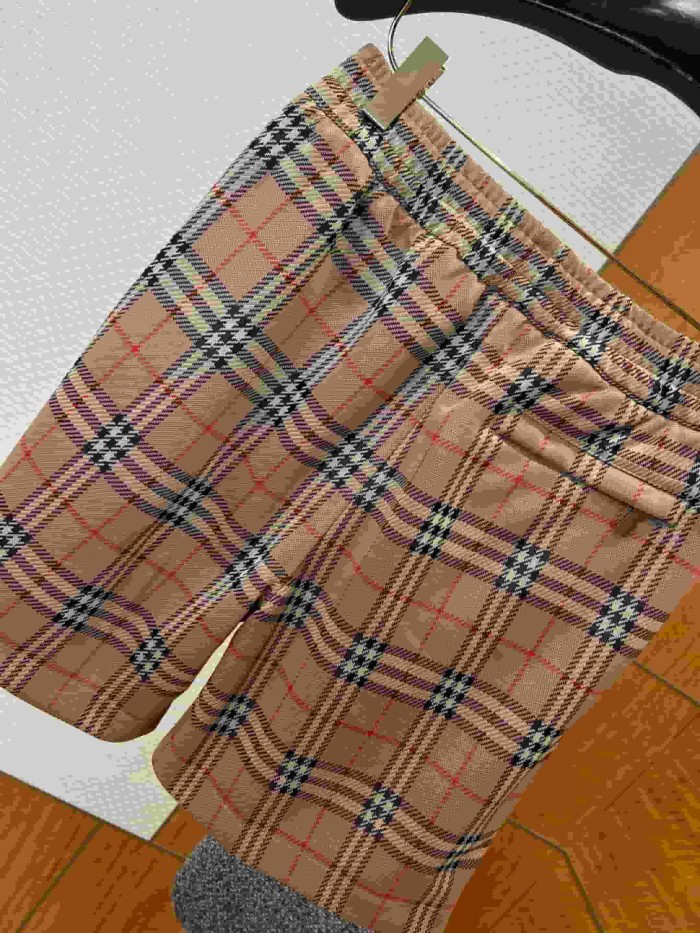 1:1 quality version Classic Check Drawstring Cargo Shorts 29106322
